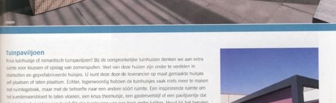 Alles over tuinen-serres-zwembaden Editie 2 – 2011